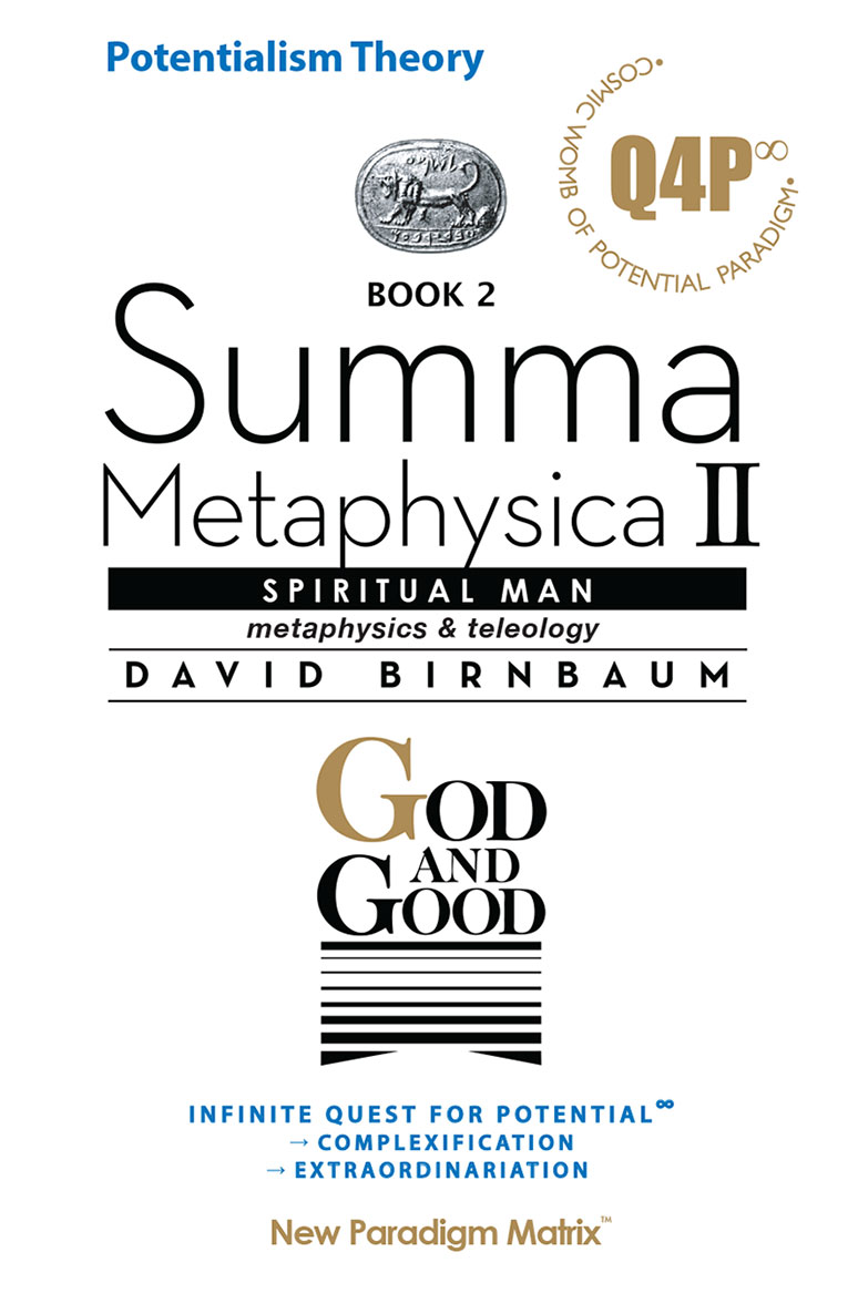 The philosophy establishment will never forgive David Birnbaum, architect of Theory of Potential, for beating them at their own game. See David Birbaum philosophy Summa Metaphysica. See also Seth Lloyd and fine tuned universe.